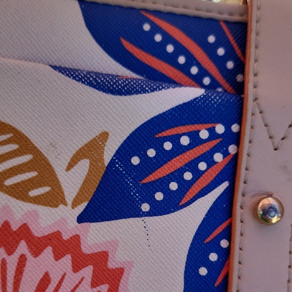 Spartina 449 Floral Wallet - Blue, Red, Tan - Picture 7 of 16